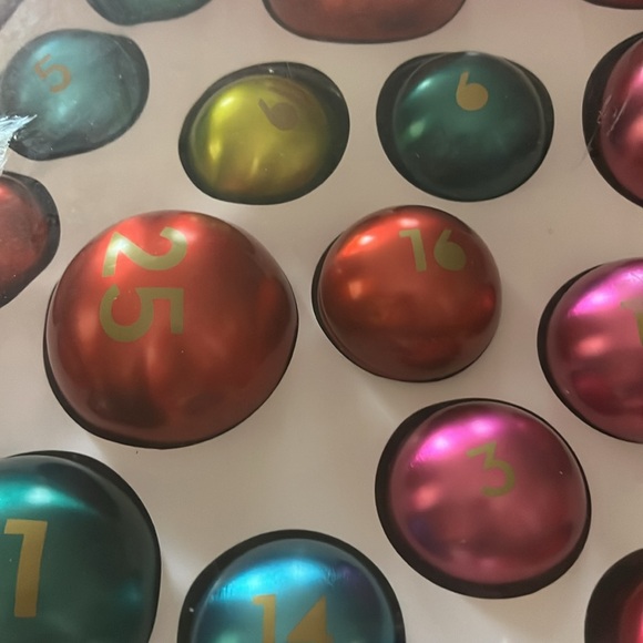 COPY - Starbucks 2015 Christmas Ornament Advent  Calendar  Fillable Balls - Picture 3 of 3